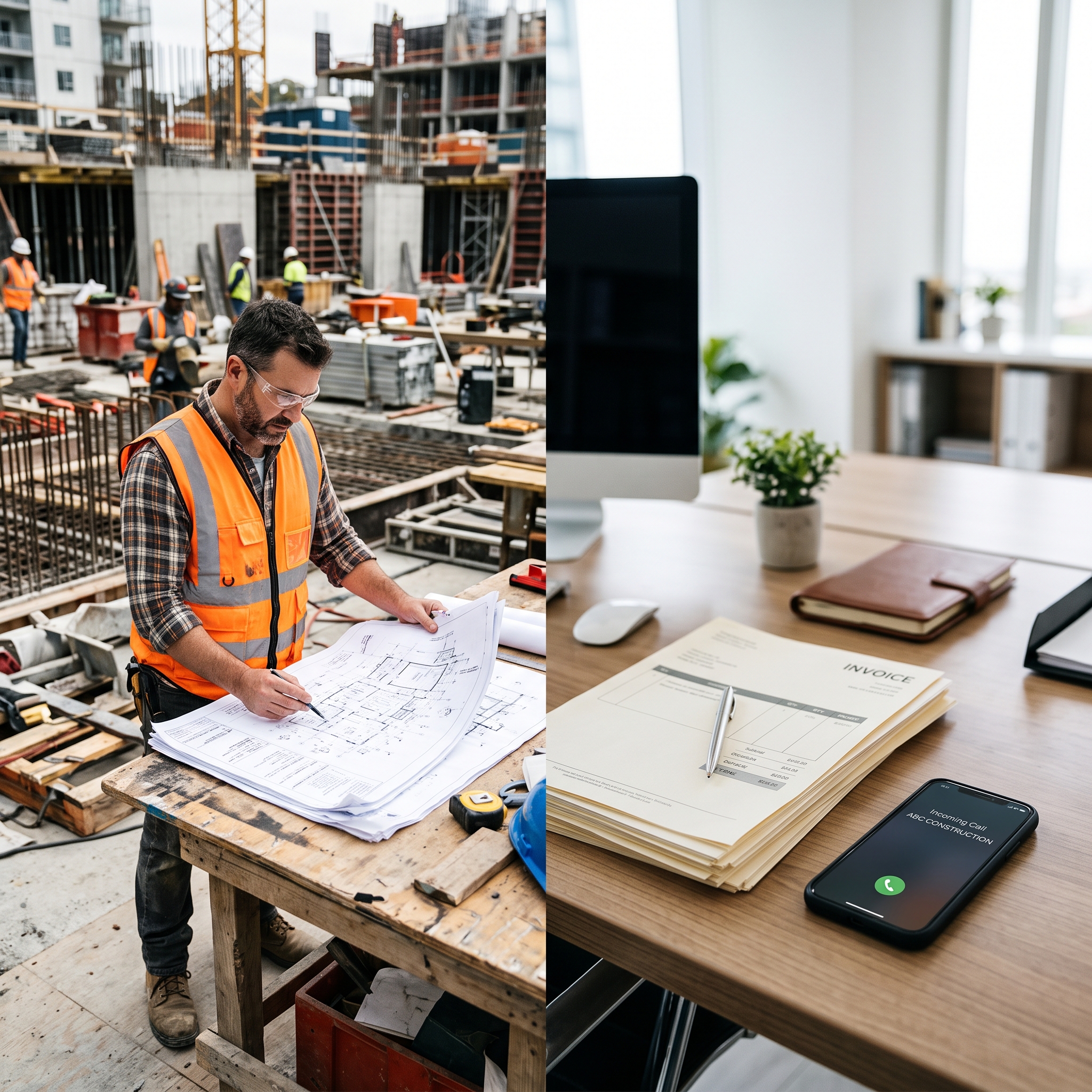 AI vs Human Receptionist for General Contractors: Which One Actually Pays for Itself?