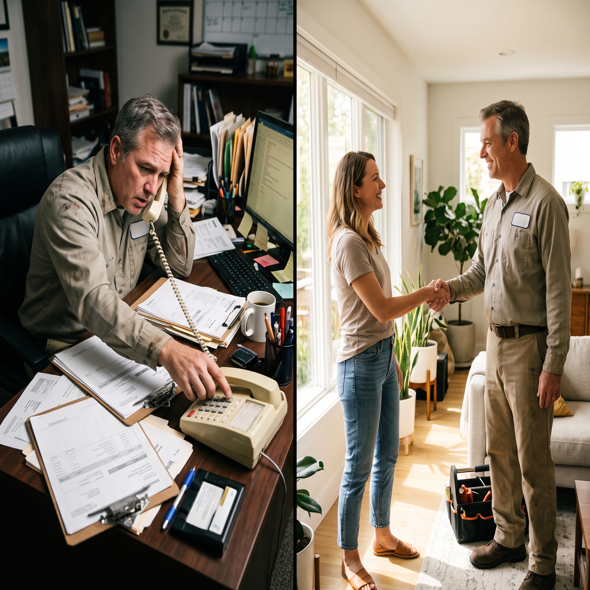 Virtual Receptionist vs AI Receptionist for HVAC Companies: Which One Actually Books More Jobs?