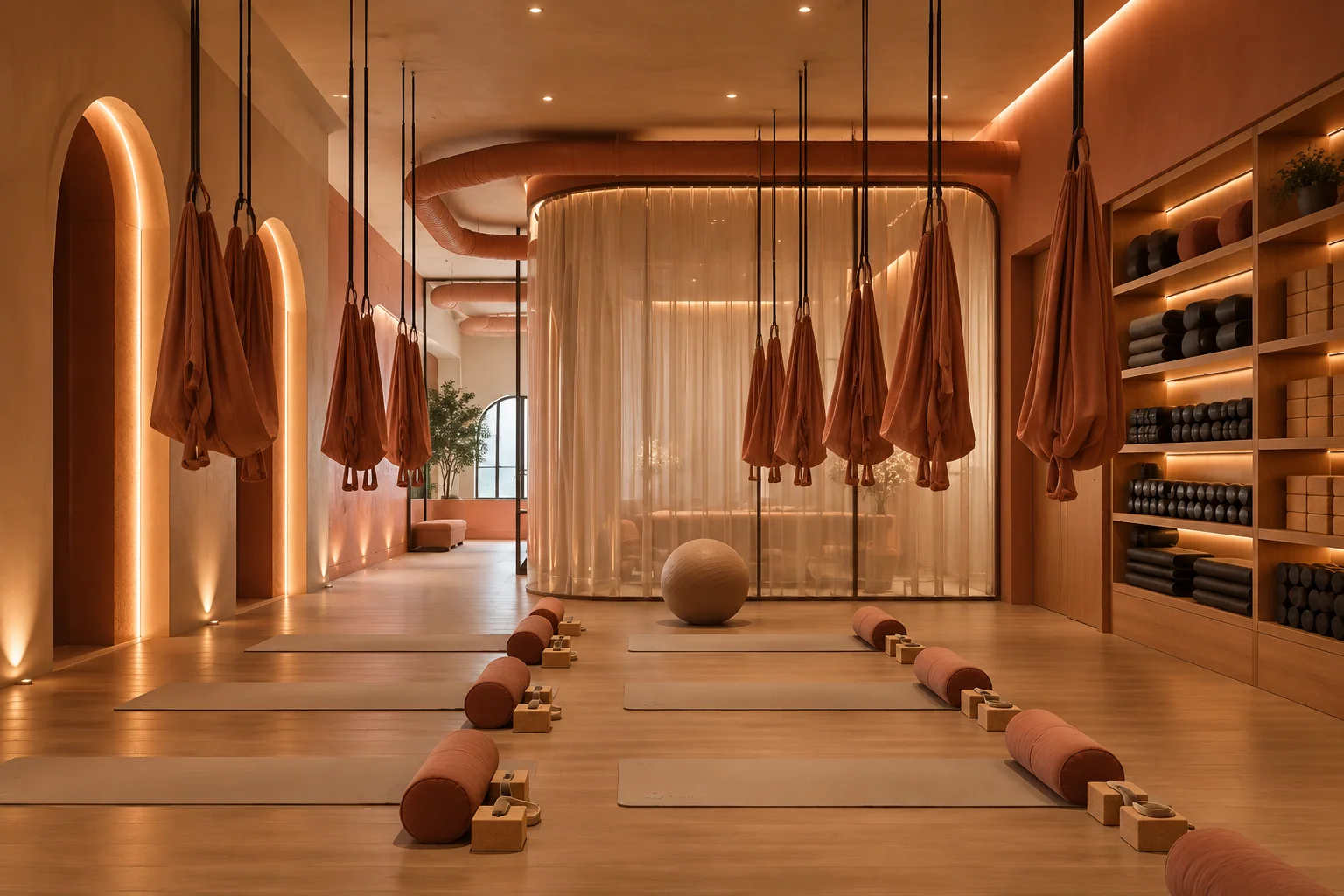 Illustrative concept rendering of a movement studio